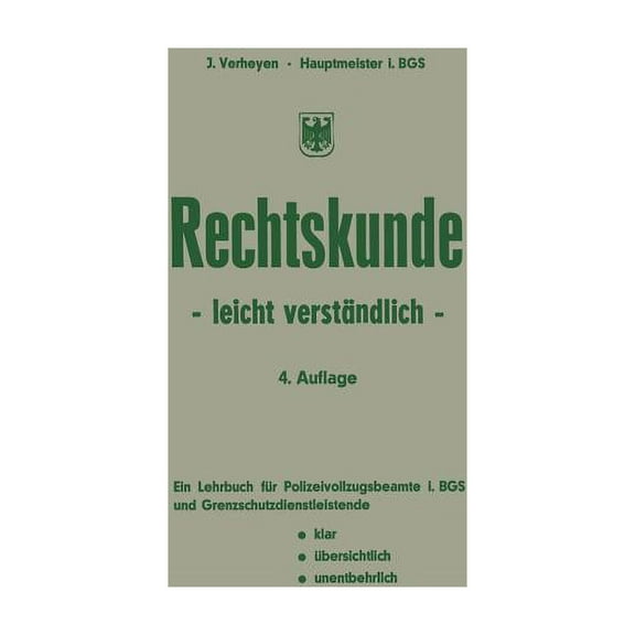 Rechtskunde -- Leicht VerstÃ¤ndlich, (Paperback)