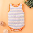 thumbnail image 2 of Dressy Romper For Boys Baby Cartoon Sleeveless Clothes Bodysuitindoor Crawl Loose Fit Jumpsuits 0 Months-3 Months, 2 of 8