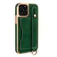 thumbnail image 2 of Elehold Luxury Leather Hand Strap Card Slot Case Compatible with iPhone 14 Plus 6.7 Inch with Shockproof Kickstand Lanyard For iPhone 14 Plus,Green, 2 of 6