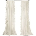 thumbnail image 4 of Nayoroom Reyna Shabby Chic Navy Ruffle Curtains, 60” x 84” (2 Panels), 4 of 4