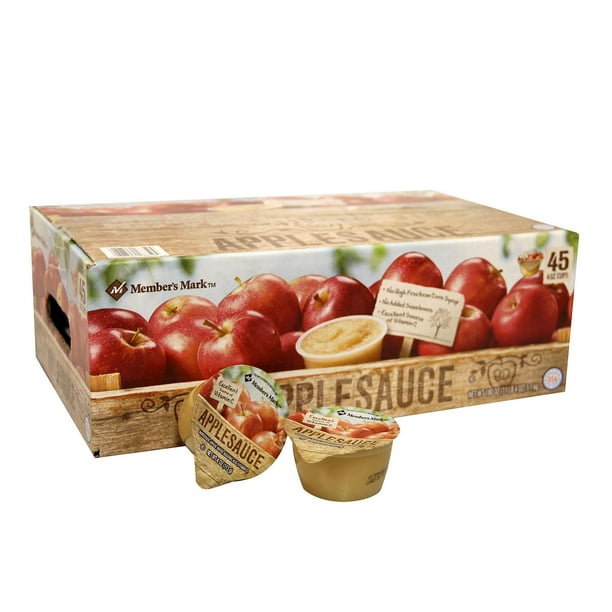 Applesauce 4 oz. cup counts as full serving of fruit By MM 45 ct
