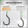 thumbnail image 4 of 6-Pack Heavy Duty Bike Hooks - 6 Inch, 100 lbs Capacity, Ideal for Garage Wall and Ceiling Storage Solutions, 4 of 5