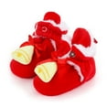 thumbnail image 5 of Otqutp Clearance Children Crib Shoes Christmas Booties Soft Baby Santa Winter Warm Slippers Snow Boots Crib Shoes Soft Bottom Warm Socks (RD3,3-6 Months), 5 of 6