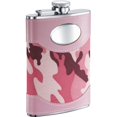 thumbnail image 1 of GI Jane Rose Camouflage Enveloppé en Acier Inoxydable Flasque - 8 oz, 1 of 1