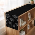 thumbnail image 6 of Table Runners 90 Inches Long Dress Scarves, Black Dandelion Farmhouse Coffee/Dining/Kitchen Table Runner for Living Room, Spring Modern Minimalist Country Flower 13x90 Inch, 6 of 9