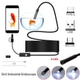 thumbnail image 1 of HLONK1/2/3.5/5M USB Endoscope 3 In 1 Borescope 6 LED 5.5mm Ultra Thin Waterproof Inspection Snake Camera Micro USB and Type C for OTG Android  PC  Notebooks Windows Mac, 1 of 10