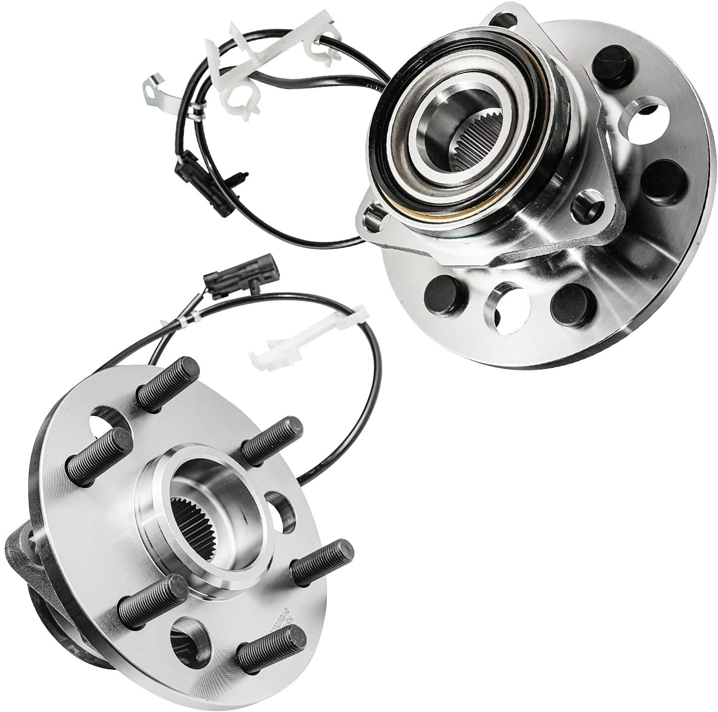 Detroit Axle - Front 17pc Suspension Kit for Chevy K1500 Tahoe Escalade 1995-2000, Wheel Bearing Hubs Upper Control Arms Lower Ball Joints Sway Bar Links Tie Rod Ends Pitman Idler Arms Bracket