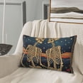 thumbnail image 6 of Fotbe Romantic Skeletons Under Moon Pillow Cases - Envelope Closure - Luxury, Extra Soft, Cooling Pillow Covers - Wrinkle, Fade, Stain Resistant-14"x20", 6 of 8