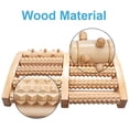 thumbnail image 3 of Rodillo masajeador de pies de madera doble ER, 3 of 5