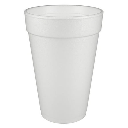 Cups, Hot/Cold, Foam, 16 oz, 1000/CT, White