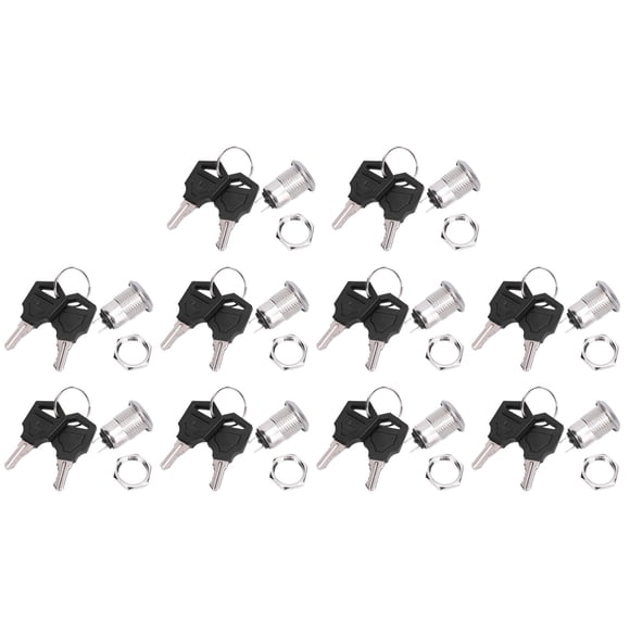 10 piezas de interruptor de llave de encendido y apagado de doble tracción para modificación de automóvil, bloqueo de potencia corto de 12 x 21,5 mm