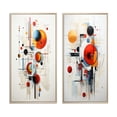 thumbnail image 2 of Designart "Suprématisme Coloré Pure composition II" Art Mural Abstrait Ensemble de 2 - Ensemble de Cadres Muraux Multicolores pour Décoration Intérieure, 2 of 6