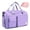Purple(with Make up Bag ), variant on Travel Duffle Bag for Women Men, Gym Weekender Overnight Bags with Shoe Compartment & Wet Pocket, Carry On Tote Bag for Sports Plane Hospital, Pink