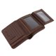 thumbnail image 5 of Cartera de lujo para hombre, portátil, suave, de cuero PU, triple pliegue, tarjetero de identificación, monedero marrón Hugo Cartera de los hombres de la moda, 5 of 9