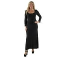 thumbnail image 2 of Women's Plus Size Long Sleeve Scoop Neck Maxi, 2 of 8