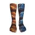 thumbnail image 5 of Bingfone Red And Blue Fire Dragon D Print Compression Socks for Women and Men Long Socks for Running Athletic Cycling Nurse, 5 of 8