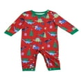 thumbnail image 4 of Famille Pyjama Assorti Ensemble Manches Longues Noël Impression Tops Pantalons de Sommeil Rouge Maman XL, 4 of 7