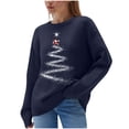 thumbnail image 2 of LVHAOGJOB Christmas Sweaters for Women Pullover Tops Long Sleeve Soft Graphic Womens Blouse, 2 of 5
