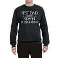 thumbnail image 2 of Wild Bobby,Best Dad in The Seven Kingdoms GoT Thrones, Father's Day, Unisex Crewneck Graphic Sweatshirt, Black, Small, 2 of 3