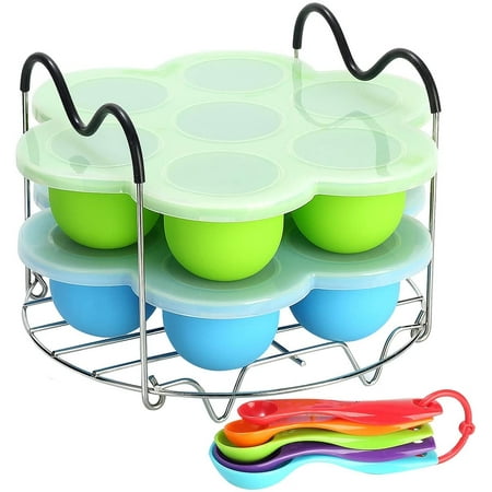 

QIANSHUO Silicone Egg Bites Molds - Healthy & Durable Instant Pot Accessories