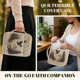 thumbnail image 4 of ZUXONGSY Eagle Forest Snow Mountain Print Bible Cover for Women Quilted Bible Bag Portable Scripture Bag with Handle Handbag for Daily Commuter, 4 of 7