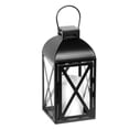 thumbnail image 4 of Decorative Black Metal Pillars Candleholder Lanterns, 4 of 6