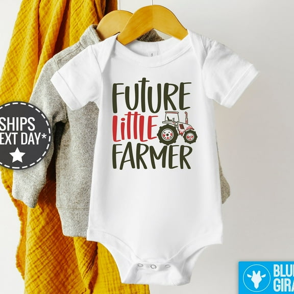 Baby Bodysuit BELLA CANVAS Future Farmer Baby Onesie, Cute Tractor Onesie, Country Boy Bodysuit, Little Farmer Bodysuit