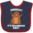 thumbnail image 3 of Inktastic Finally it's Groundhog Day Boys or Girls Baby Bib, 3 of 4