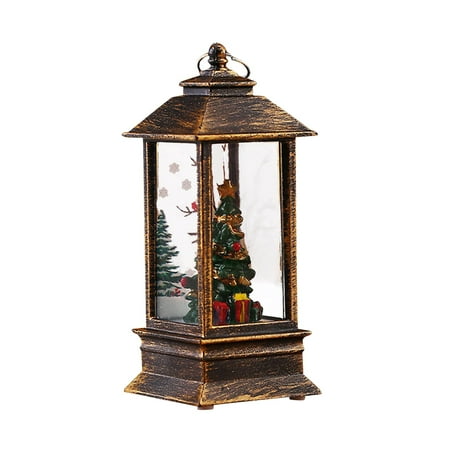 

NGHnuifg Lights Lights Room Party Decorations Place Small Oil Lamp Storm Night Light Portable Electronic Lamp Tabletop Decor Pan Ornament Snowflake Ornament Christmas Bulbs Decorations