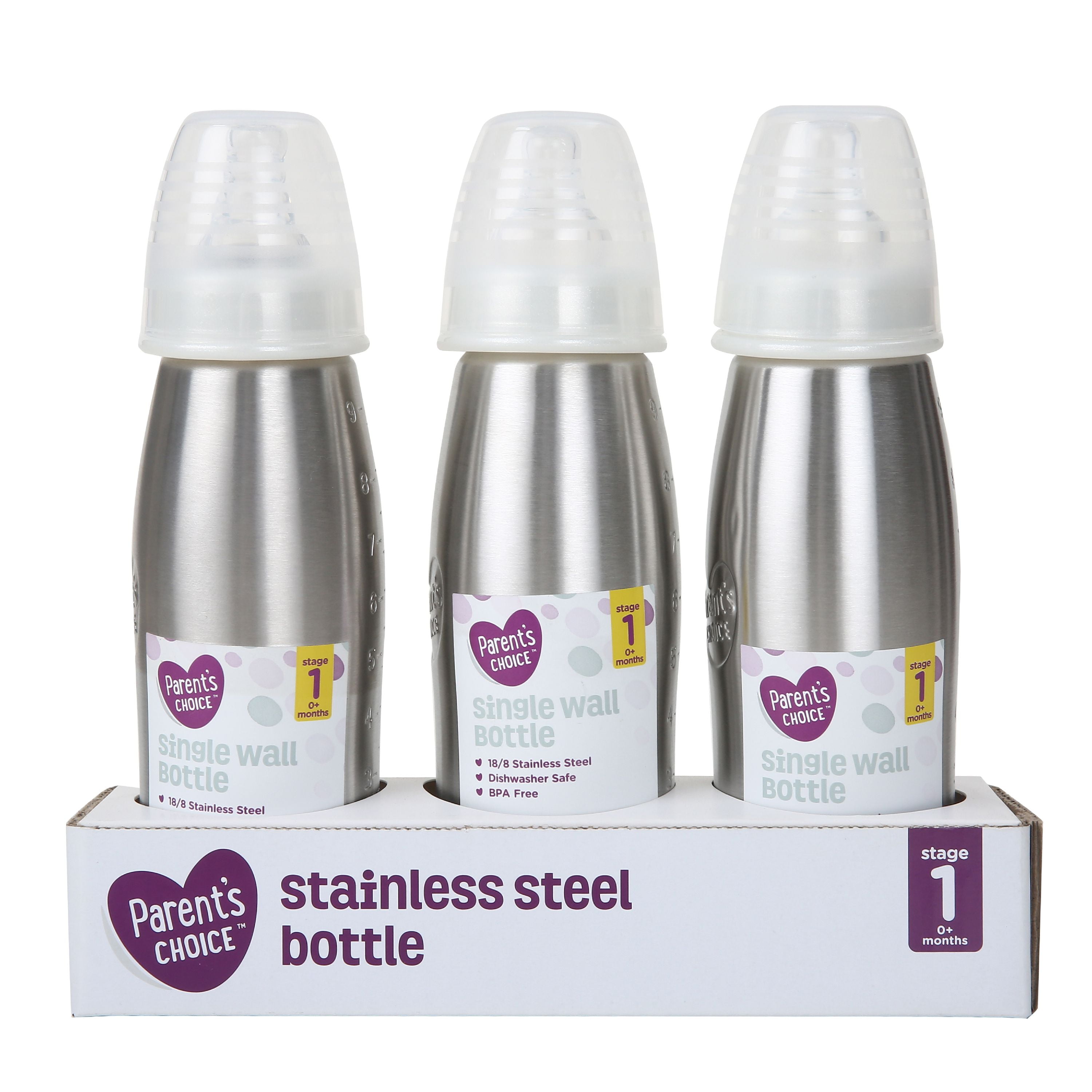 parents choice stainless steel baby bottles