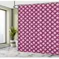 thumbnail image 4 of Ambesonne Pink Polka Dots Shower Curtain, Petals with Hearts, 69"Wx84"L, Pale Pink Dark Magenta, 4 of 4