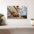 thumbnail image 2 of Elephant Stock Ship Wheel And Deck Wall Art - Horizontal Canvas Wall Art - Living Room Wall Decor - Nautical Canvas - Brown And Beige Decor - 12" x 8", 2 of 4