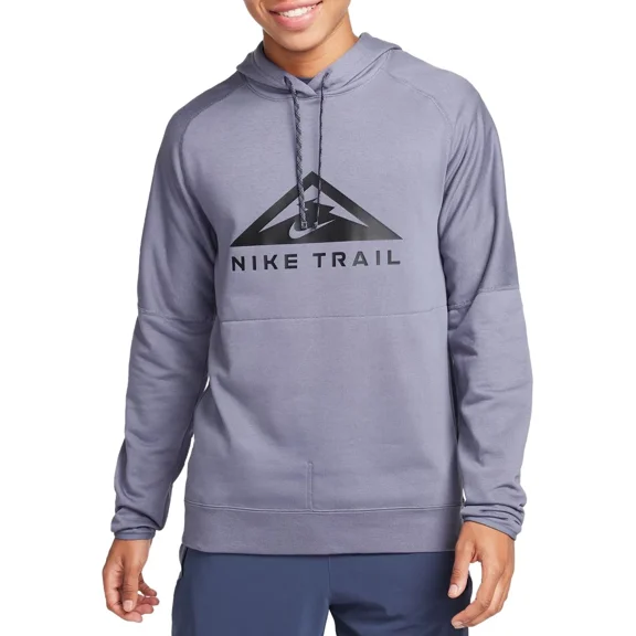 Nike Trail Magic Hour Men's Dri-FIT Running Hoodie (DV9324-515, Hydrangeas/Hydrangeas/Black) Size Medium