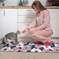 thumbnail image 3 of Pioneer Flower Floral Print Pattern Kitchen Rugs Sets Of 2,Anti Fatigue Kitchen Mat Rugs Non Slip Washable,Decorative Kitchen Floor Mats for Kitchen,Sink,Laundry,17"x30"+17"x47", 3 of 7