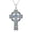 Celtic Cross B, variant on Celtic Cross Necklace 925 Sterling Silver Triquetra Trinity Knot Cross Pendant Necklace with Clover Irish Good Luck Jewelry Gift for Women Men