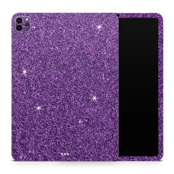 DesignSkinz Sparkling Purple Ultra Metallic Glitter Full-Body Skin Decal Wrap Cover for iPad Mini 6 (A2568)