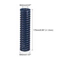 thumbnail image 2 of Unique Bargains Die Spring, 1 Pack 40mm OD 175mm Long Spiral Stamping Light Load Compression Die Springs, Blue, 2 of 5
