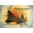 thumbnail image 2 of Kandinsky, Wassily 14x11 Gold Ornate Wood Framed with Double Matting Museum Art Print Titled - Heating up 1927, 2 of 4