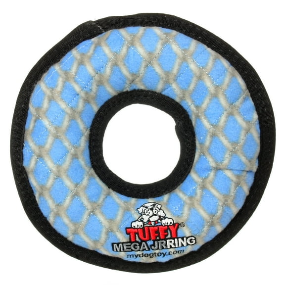 Tuffy Mega Jr Ring Chain Link Durable Plush Squeaky Dog Toy