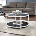 thumbnail image 2 of SEI Furniture Vimmerly  Tempered Glass-Top Cocktail Table in Black-White, 2 of 5