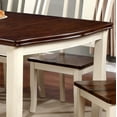 thumbnail image 4 of Furniture of America Lutz Extendable Dining Table, Vintage White and Cherry, 4 of 6