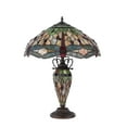 thumbnail image 2 of Chloe Lighting Anisoptera Purity Tiffany-Style Dragonfly 3-Light Double Lit Table Lamp with 19" Shade, 2 of 2