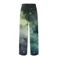 thumbnail image 4 of Domzest Mens Halloween Pajama Pants Halloween Graphic Wide Leg Pajama Bottoms Drawstring Elastic Waisted Funny Pj Bottoms Green XL, 4 of 5