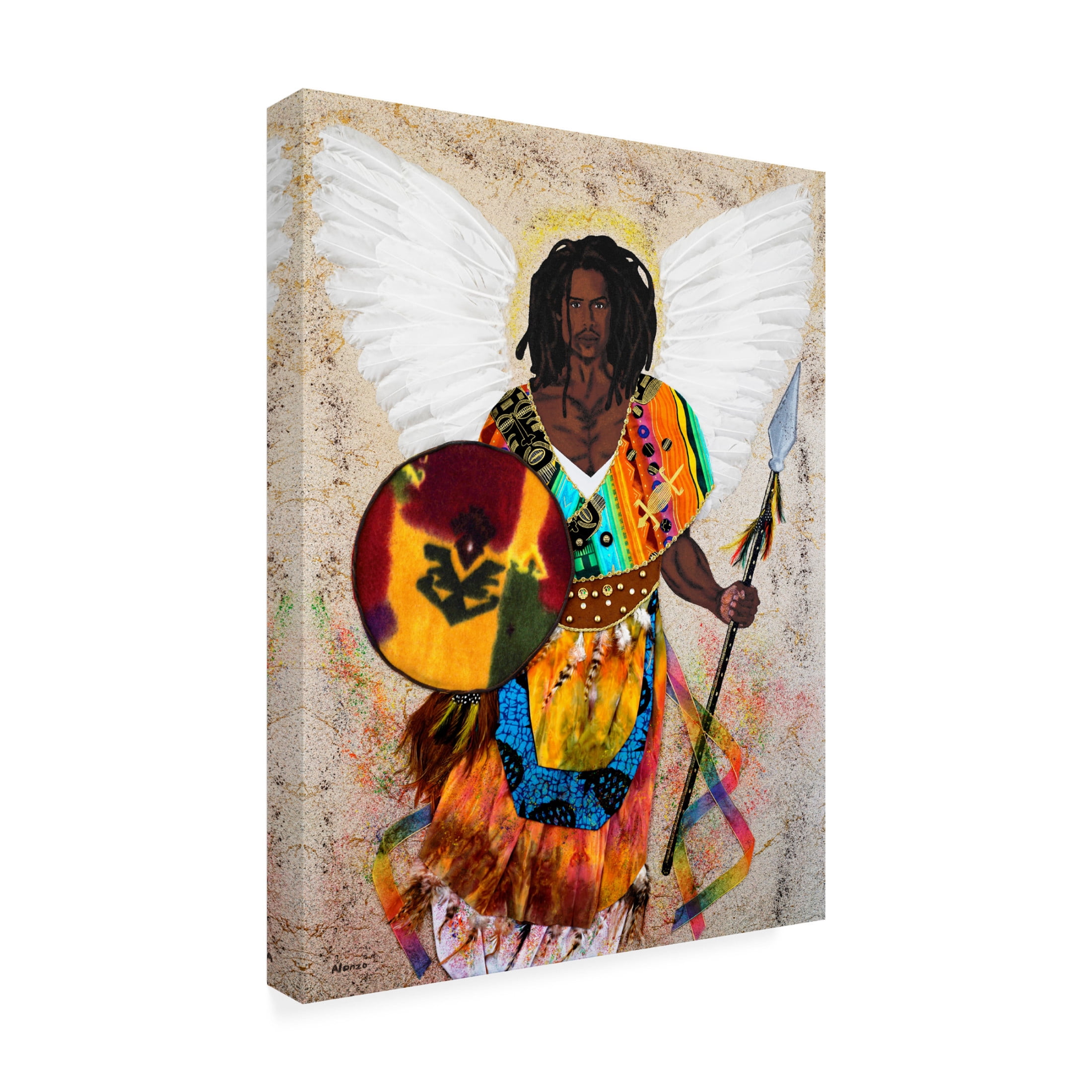 Trademark Fine Art Alonzo Saunders  His Protection Canvas Wall Art