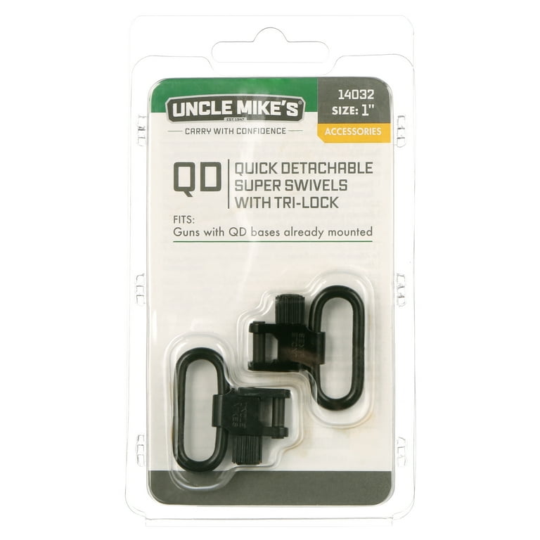 Uncle Mike's® Quick Detachable Super Gun Swivels® with Tri-Lock, 1