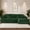 Emerald, variant on Aukfa 107" Cloud Modular Sectional Couch with Right-Facing Chaise, Corduroy Deep Seat Boneless Sofa for Living Room, Apartment, Black