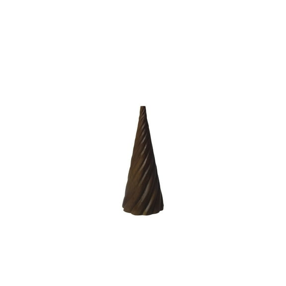BIDK Home Large Wavy Mango Wood Christmas Tree - 6" - Brown