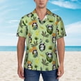 thumbnail image 4 of Lsque Cute Panda Bear In Greenery Forest pattern Hawaiian Shirt for Men, Unisex Summer Beach Casual Short Sleeve Button Down Shirts-XX-Large, 4 of 9