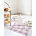thumbnail image 4 of Pink Plaid Kitchen Dish Towels for Drying Dishes Set of 2, Spring Summer Farmhouse Buffalo Checkered Waffle Weave Microfiber Hand Tea Bathroom Towels Quick Dry & Absorbent Towel 12x12, 4 of 7