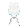 thumbnail image 2 of Home Furniture Cresco Molded 2-Tone Eiffel Side Chair - White Blue, 2 of 7